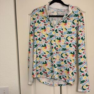 San Soleil quarter zip long sleeve activewear top